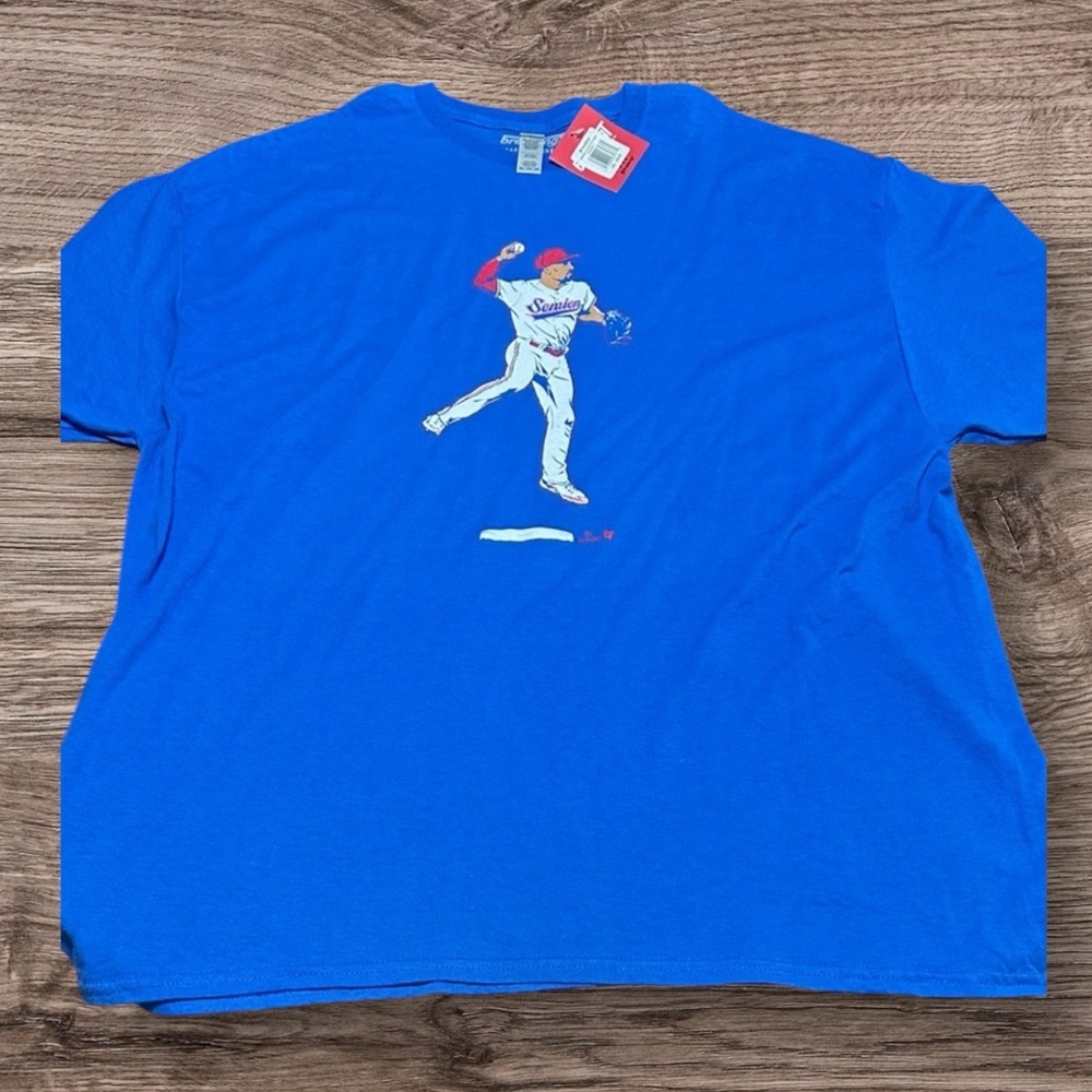 MARCUS SEMIEN SUPERSTAR POSE Baseball Shirt men’s size 2XL